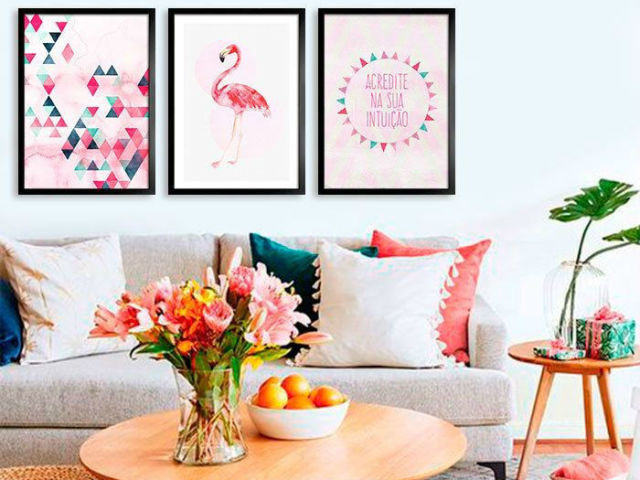 Quadro com imagens personalizadas