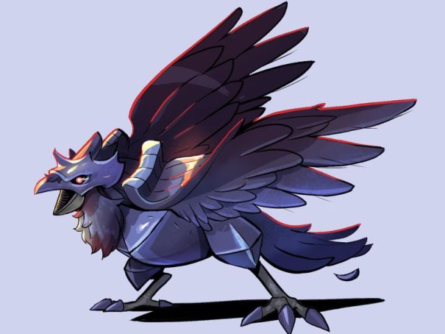 Vou chamar um táxi aéreo Corviknight.