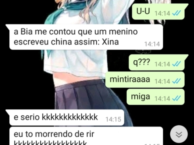 Conversar com alguma amiga.