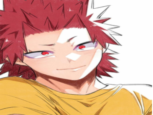 *Você se senta e começa a comer, quando ver um garoto vindo em sua direção*
????-Com licença me chamo Ejirou Kirishima, posso me sentar com você?
S/n- Claro, Kirishima-kun. *você sorri*
*E vocês passaram o almoço todo conversando*