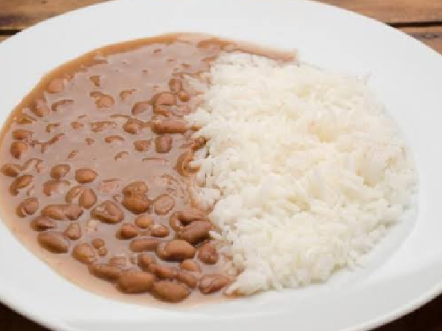 Arroz e feijao