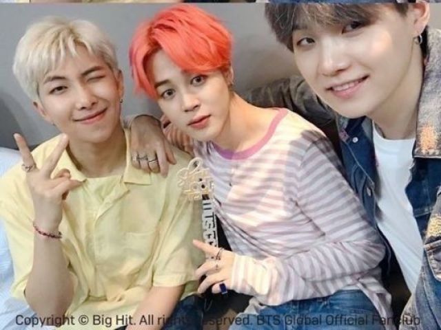 Namjoon, Jimin e Yoongi