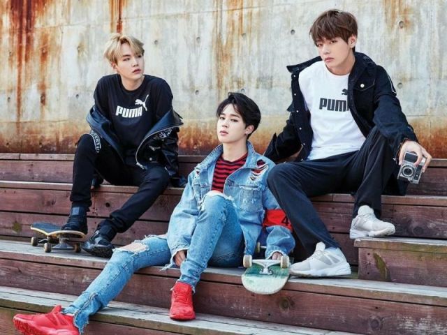 Taehyung, Jimin e Yoongi