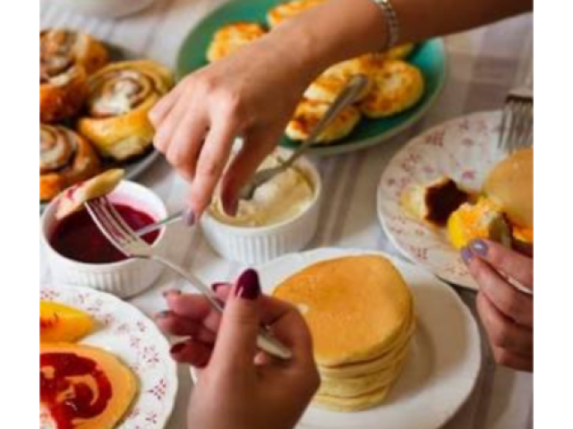 Um café completo cheio de proteínas