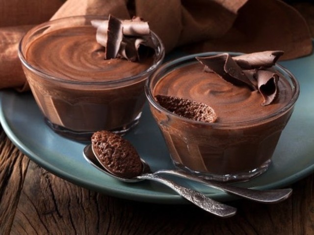 mousse de chocolate