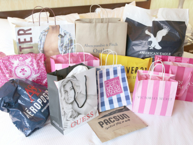 Seu dia de compras foi bem estilo burguesa!!