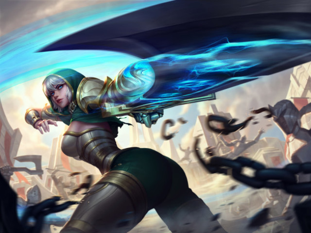 Riven (Grande guerreira, órfã e leal aos seus princípios ela é sênior e sabe dar uma ajudinha)