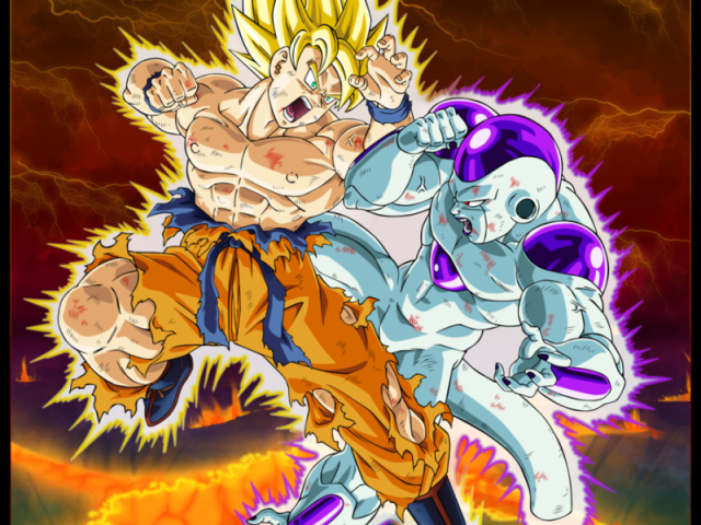 Goku SSJ vs Freeza