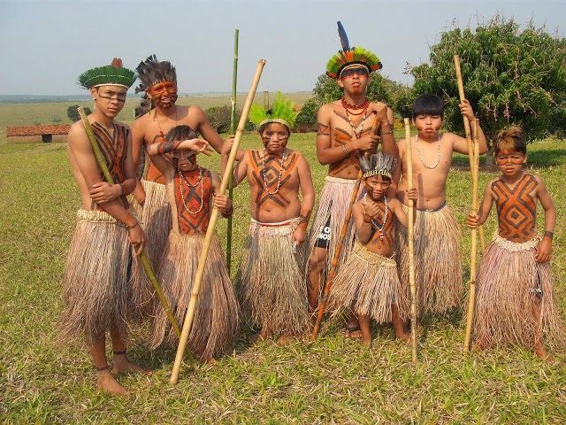 Índios da tribo Tupi-Guarani