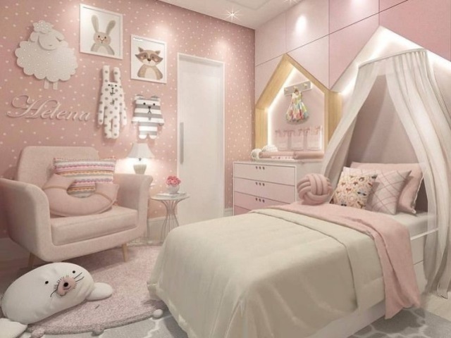 Um quarto fofo e lindo de princesa 👸😍😍😍