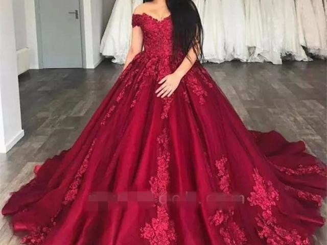 Vestido longo vermelho