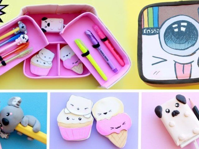 O seu material escolar 2021 fazer kawaii