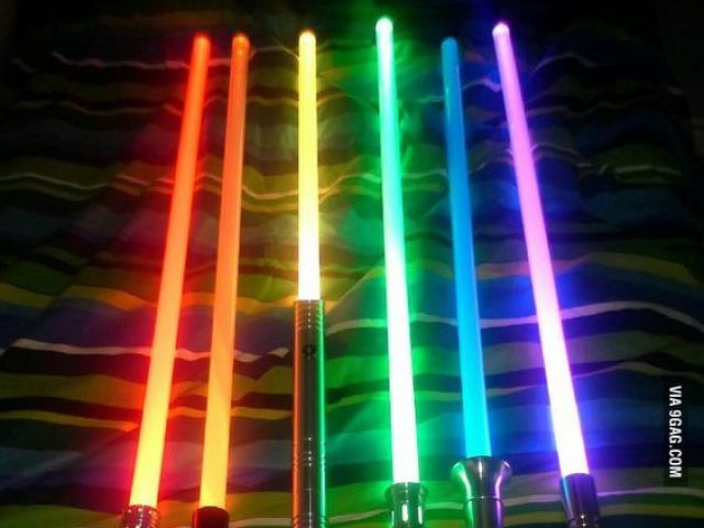 Qual seria a cor do seu sabre de luz?