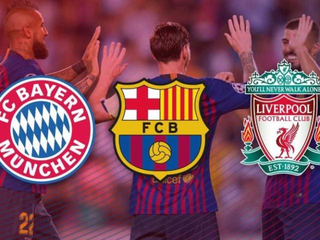 por ter ganhado do liverpool, barcelona com um gol de falta do rai e do bayer de munique