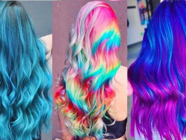 Seu cabelo colorido dos sonhos