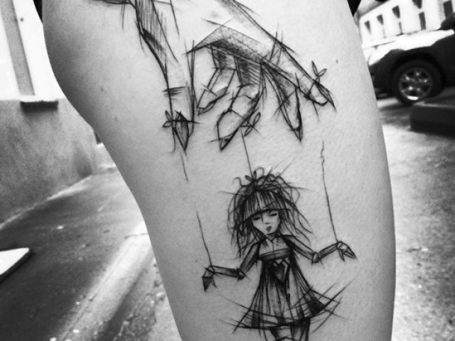 Tatuagem Sketch;