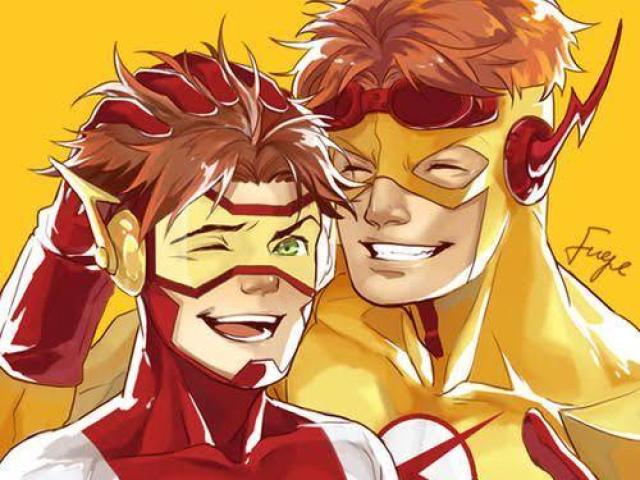 Wally West e Bart Allen.