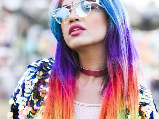Cabelo arco-íris