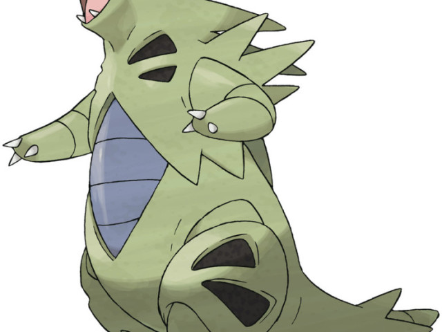 ele ta pegando os pokemon que ele teve a chance a tyranitar