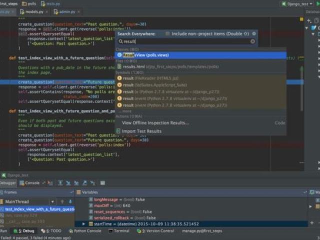 IDE(ex: IntelliJ, Pycharm, Visual studio)