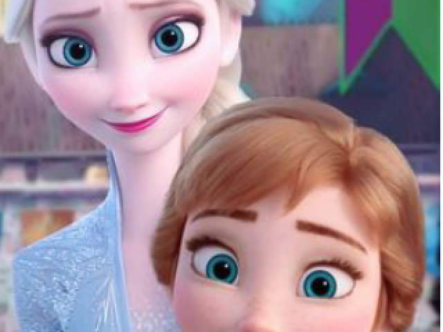 É a anna e a elsa mas n cabia tudo