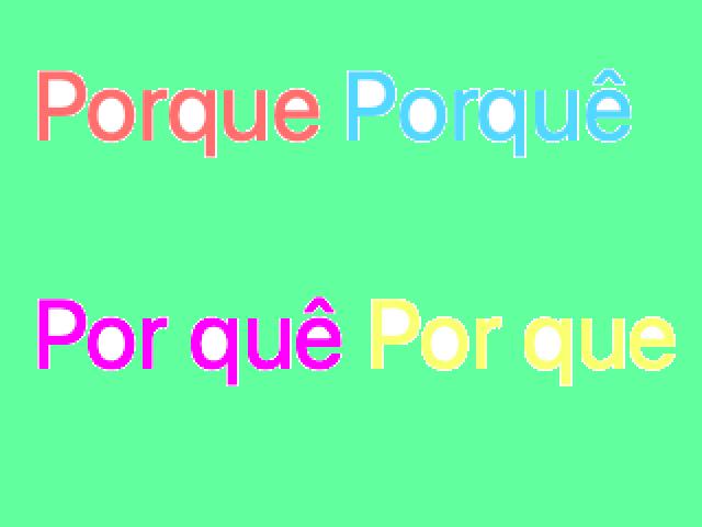 Porque, Porquê, Por que ou Por quê?