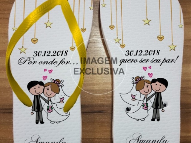 Chinelo Lembrançinha de casamento