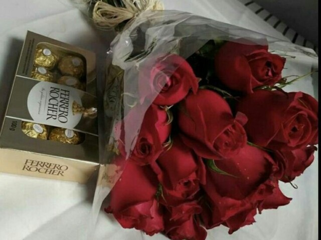 Flores e chocolates