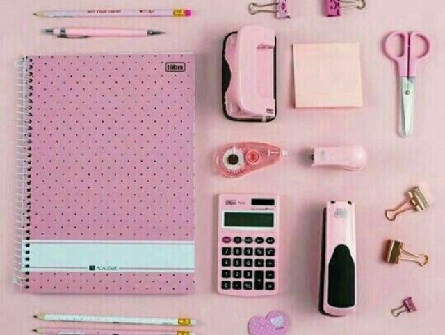 Seu material escolar é aesthetic