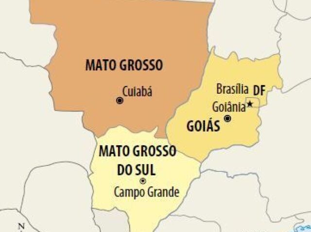 Mato grosso, Mato Grosso do Sul, Goiás