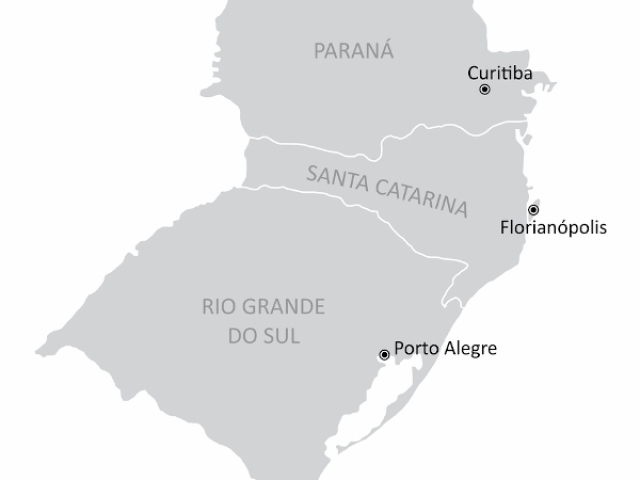 Paraná, santa Catarina, Rio grande do Sul