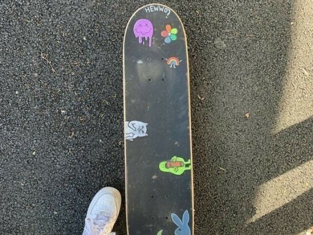 Com seu skate