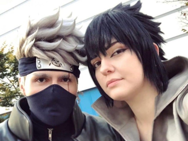 Kakashi e Sasuke.