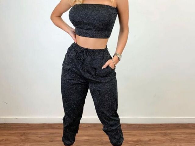 conjunto de top e calça