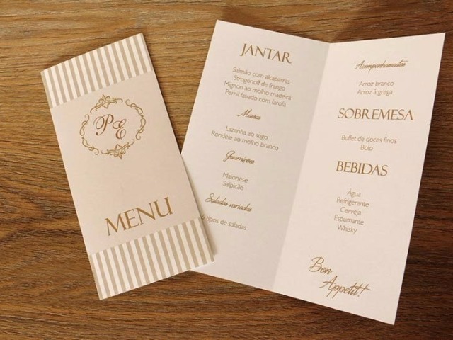 ❤️ Qual será o cardápio do seu casamento? ❤️