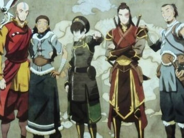 Thof,aang,katara,
soka, zuco e suki