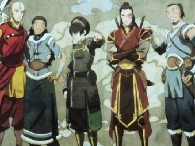 Thof,aang,katara,
 soka