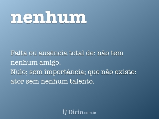 Nenhum