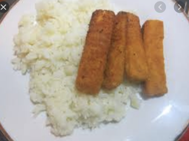 Arroz com douradinhos