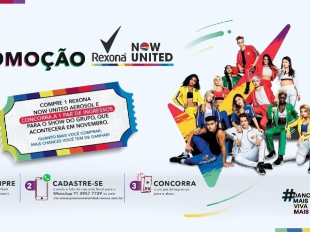 Um ingreço para o show do Now United