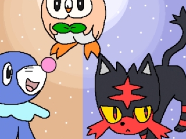 Alola (litten, popplio, howlet)