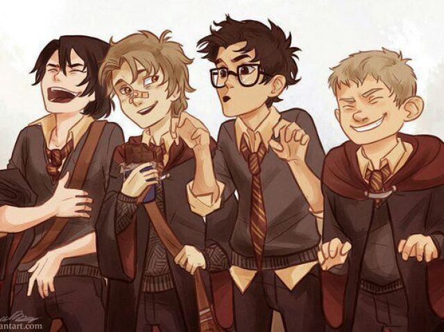 Tiago Potter, Sirius Black, Remo Lupin e Pedro Pettigrew