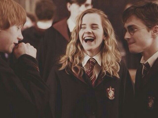 Harry Potter, Hermione Granger e Ron Weasley