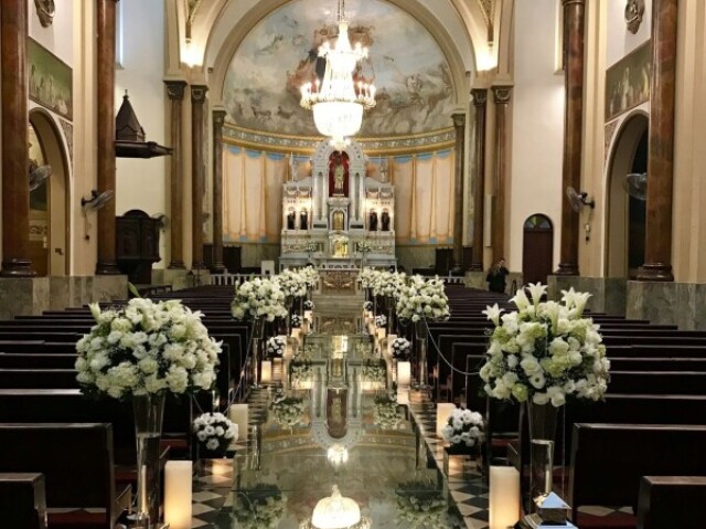 Na igreja