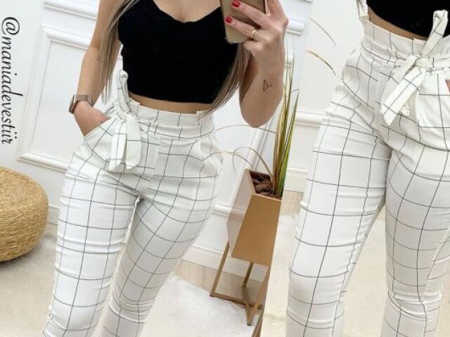 Cropped com calça