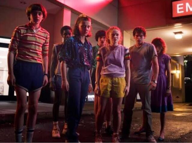 Eleven, Mike, Will, Max, Lucas, Jonathan e Nancy