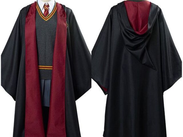 já vou com o uniforme de Hogwarts mesmo