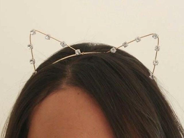 Tiara de orelha de gato