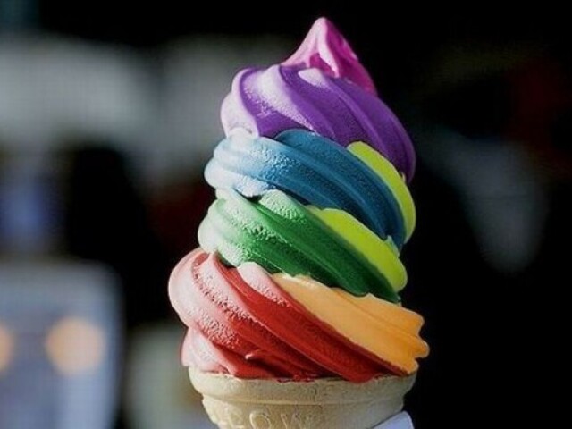 Gelado de lápis de cera