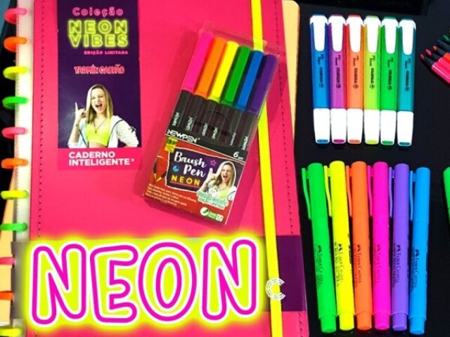 Material Escolar Neon!😍